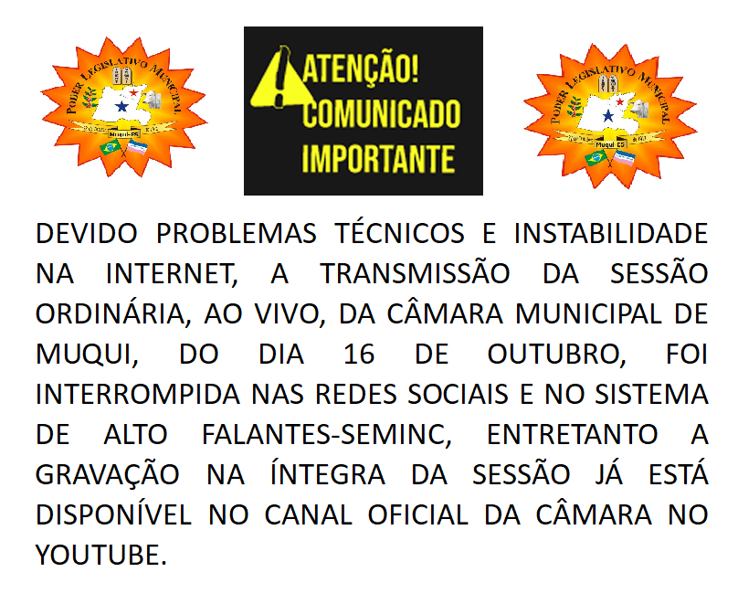 Interrupção da transmissão